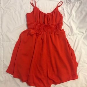 H&M red orange summer dress
